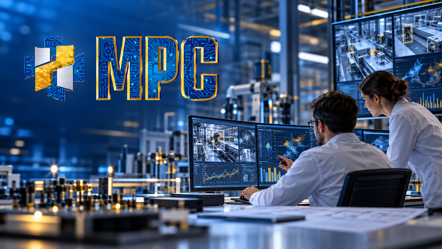 Centro di Ricerca e Sviluppo Ricerca applicata per le imprese MPC Innovation a Taranto: ricercatori impegnati nell’analisi dati, Intelligenza Artificiale e Computer Vision per applicazioni industriali.